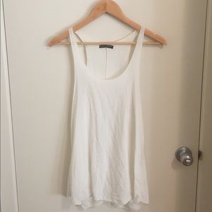 White flowy tank top